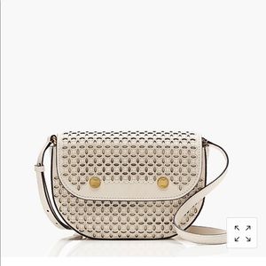 J Crew Bristol Cross Body Bag in lazer cut leather